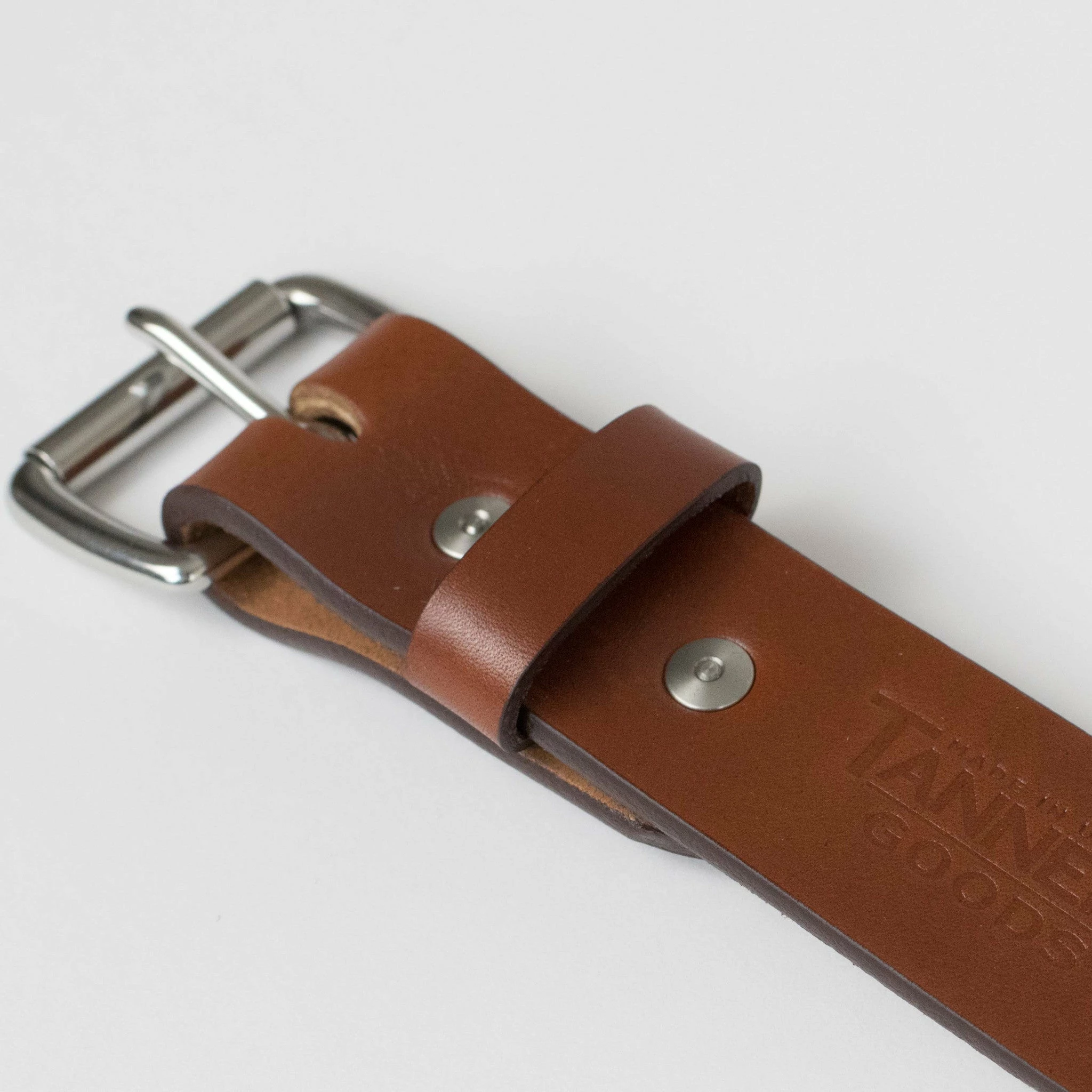 TANNER GOODS STANDARD BELT - HICKORY/STAINLESS STEEL 2 TANNER GOODS STANDARD BELT - HICKORY/STAINLESS STEEL - Image 2