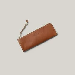 NIGEL CABOURN LEATHER PENCIL CASE - TAN