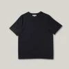 MERZ B. SCHWANEN 214 CREW NECK T-SHIRT RELAXED FIT - CHARCOAL