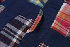 MONITALY MADRAS VACATION SHIRT - NAVY -TANNER GOODS - shop GOD AnonKnits Monitaly Tss leno Oct282021 96 1024x1024@2x