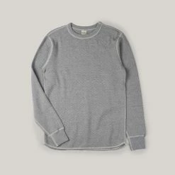 BUZZ RICKSON WAFFLE KNIT THERMAL - HEATHER GREY