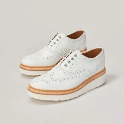 GRENSON EMILY WHITE CALF BROGUE
