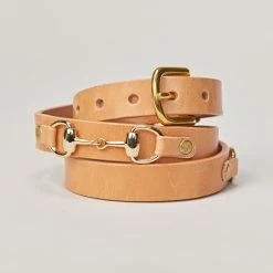 YUKETEN 3/4" PLAIN BIT BELT - RUSSET