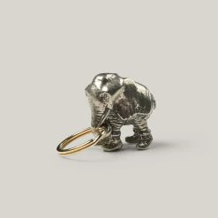 TENDER YELLOW BRONZE ELEPHANT KEYRING
