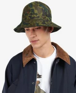 BARBOUR X NOAH SPORTS HAT - CAMO -TANNER GOODS - shop MHA0803OL72 03getthelook model 1024x1024@2x