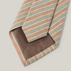 TS(S) NECK TIE COMBINATION STRIPE - GREEN -TANNER GOODS - shop March262020 LWC 1STPAT TY SP TIES 155 1024x1024@2x