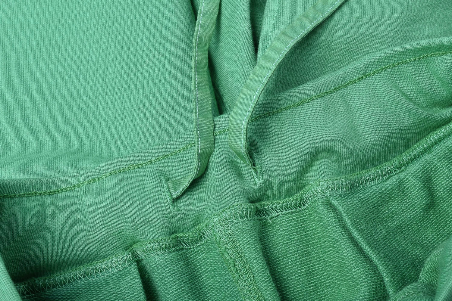 MONITALY FRENCH TERRY PLEATED SHORTS - GREEN 6 MONITALY FRENCH TERRY PLEATED SHORTS - GREEN - Image 6