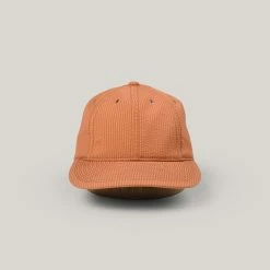 POTEN SEERSUCKER CAP - ORANGE -TANNER GOODS - shop Poten SS22 March2022 2 1024x1024@2x