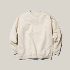 SNOW PEAK RECYCLED COTTON SWEAT CREWNECK - OATMEAL