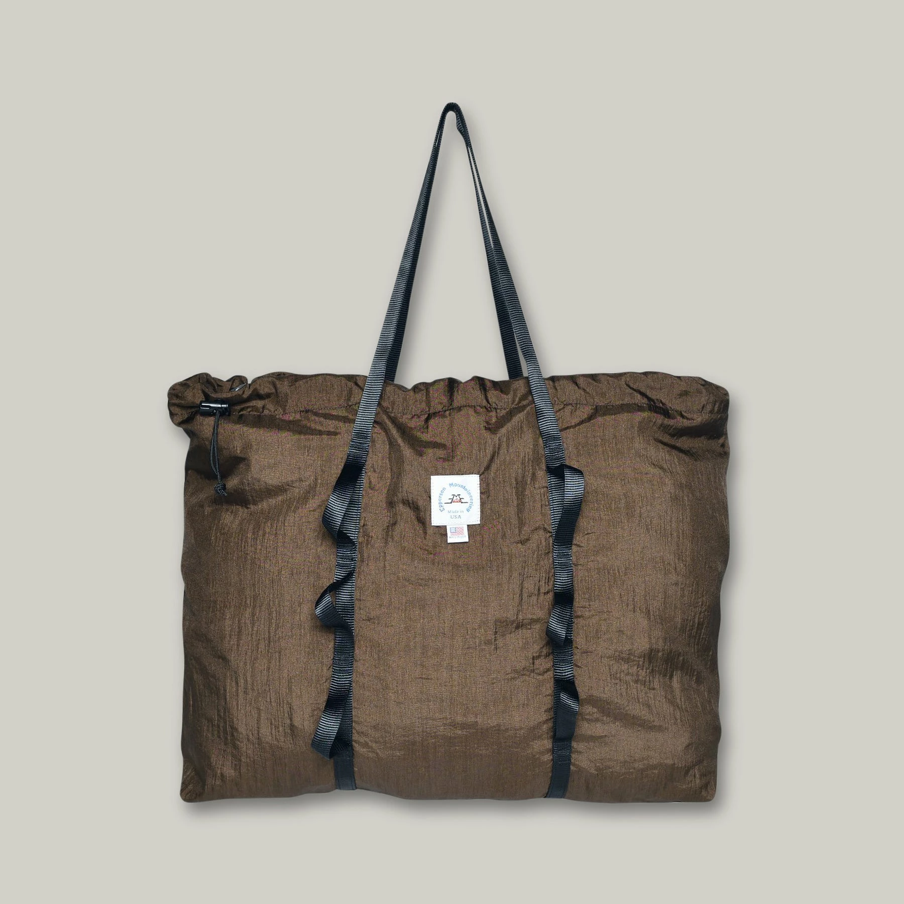EPPERSON MOUNTAINEERING LARGE PACKABLE TOTE - TASLAN BROWN 1 EPPERSON MOUNTAINEERING LARGE PACKABLE TOTE - TASLAN BROWN