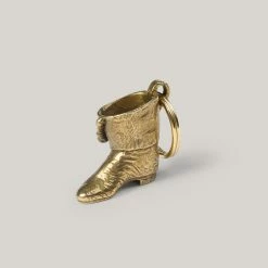 TENDER CO. LOST WAX CAST BRASS ELEPHANT'S BOOT KEYCHAIN