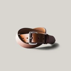 TANNER GOODS STANDARD BELT - COGNAC/STAINLESS STEEL