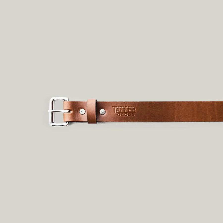 TANNER GOODS STANDARD BELT - COGNAC/STAINLESS STEEL 3 TANNER GOODS STANDARD BELT - COGNAC/STAINLESS STEEL - Image 3