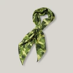 BUZZ RICKSON PARACHUTE CLOTH SILK SCARF - OLIVE
